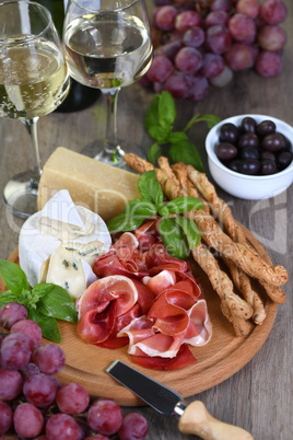 Antipasto. Wine Snack Set