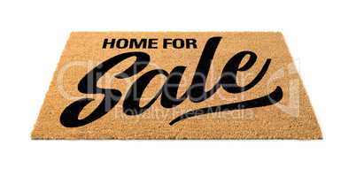 Home For Sale Welcome Mat Isolated On A White Background