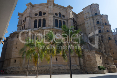 Malaga Cathedral in Andalusia, Spain