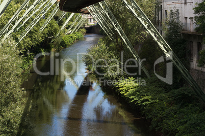 The supporting framework of the Wuppertaler suspension railway