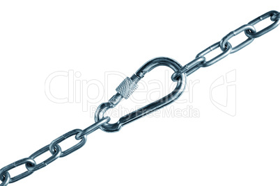 Metal Chain Attached With Carabiner