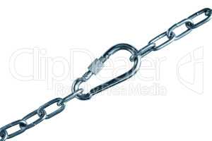 Metal Chain Attached With Carabiner