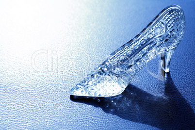 Glass Slipper On Blue