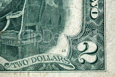 Two USA Dollar Banknote