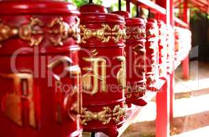 Buddhist Prayer Drums