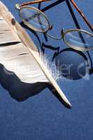 Old Spectacles And Feather