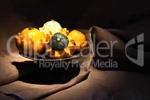 Pumpkins In Bowl