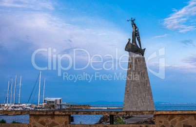 Monument to St. Nicholas in Nessebar, Bulgaria