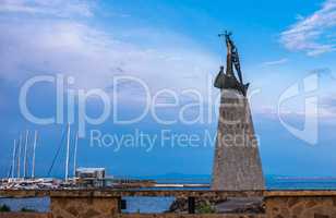 Monument to St. Nicholas in Nessebar, Bulgaria