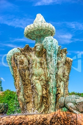 Fountain in the castle of Ravadinovo, Bulgaria