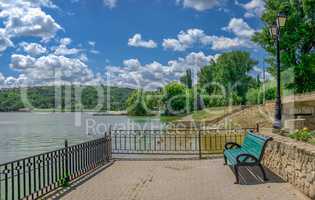 Embankment of Valea Morilor Lake in Chisinau, Moldova