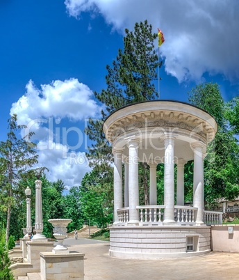 Rotunda at the cascading stairs in Chisinau, Moldova