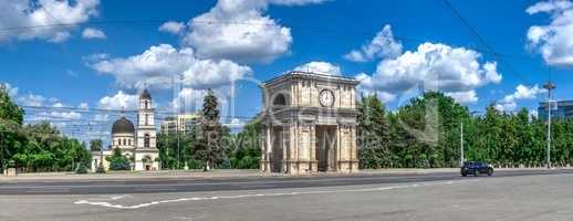 Stefan cel Mare Boulevard in Chisinau, Moldova