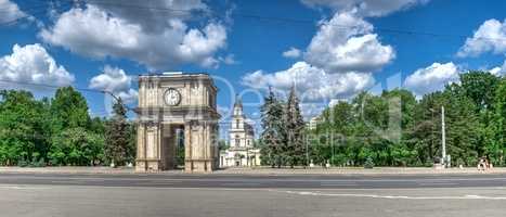 Stefan cel Mare Boulevard in Chisinau, Moldova