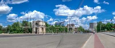 Stefan cel Mare Boulevard in Chisinau, Moldova