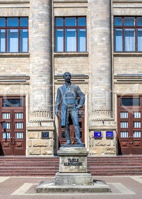 Monument to Vasile Alexandri in Chisinau, Moldova