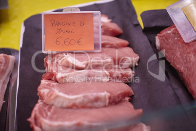 Meat exposed in a refrigerated counter #5