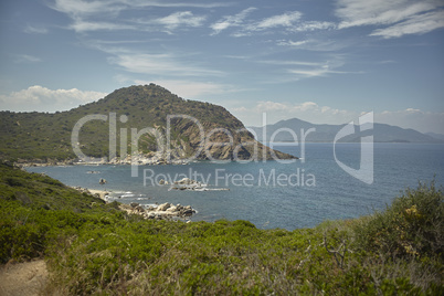 Natural bay on the Mediterranean.