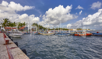 Boats on Puerto Juarez