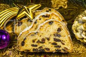 Christmas stollen, typical German bakery