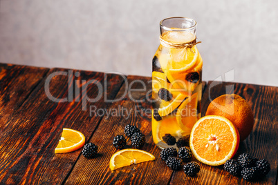 Water with Orange and Blackberry.