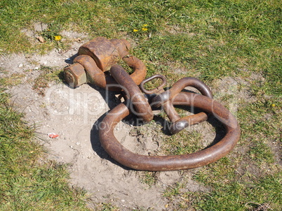 Schaekel am Hafen von Travemuende