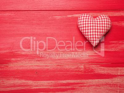 Valentines day background with red wood