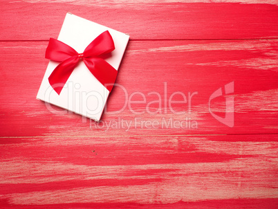 Valentines day background with red wood