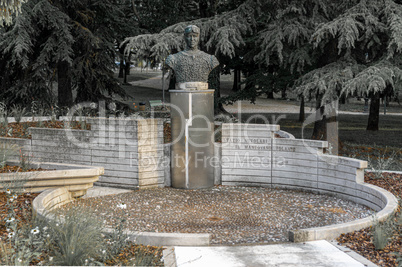 Nuvolari's monument in Mantua (Italy)