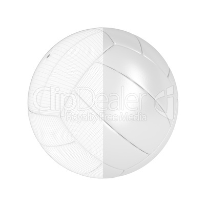 3D model of volleyball ball