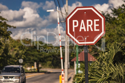 Pare sign in Dominicus Street
