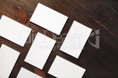 Blank business cards