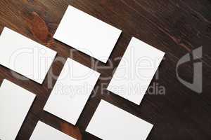 Blank business cards