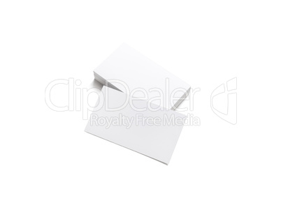 White business cards