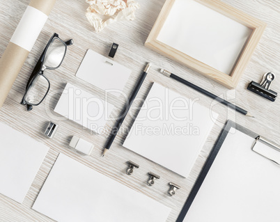 Blank corporate stationery