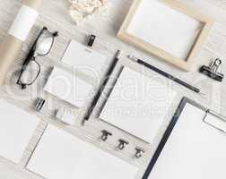 Blank corporate stationery