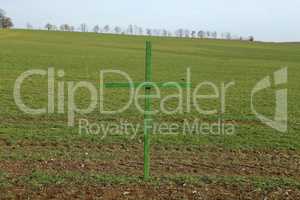 Green crosses in German fields a form of silent protest