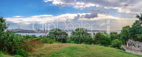 View of the Golden Horn from Topkapi Park in Istanbul, Turkey