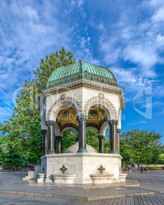 German fountain in Istanbul, Turkey