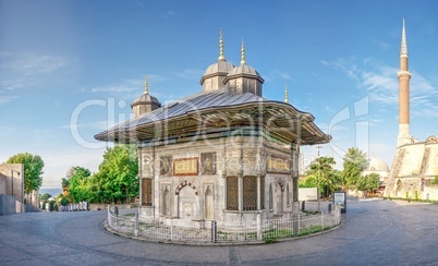 Fountain of Sultan Ahmet in Istanbul, Turkey