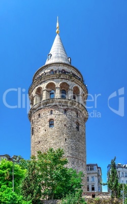 Galata tower in Istanbul, Turkey