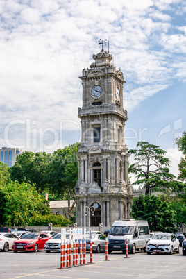 Clock Tower Dolmabahce in Istanbul, Turkey