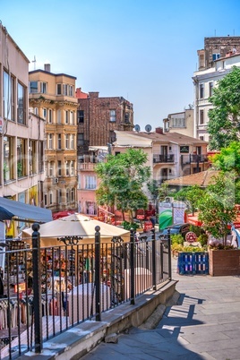 Streets of the historical center of Istanbul, Turkey
