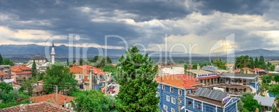 Pamukkale village in Turkey