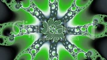 Mandelbrot fractal green contrast