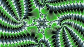 Mandelbrot fractal green contrast