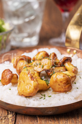 risotto with chanterelles