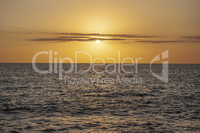 Sunset over the sea in the caribbean 6