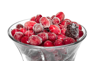 Frozen berries in a bowl