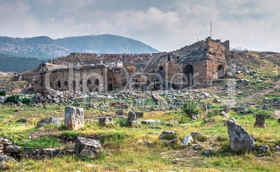 Hierapolis Ancient Theatre in Pamukkale, Turkey